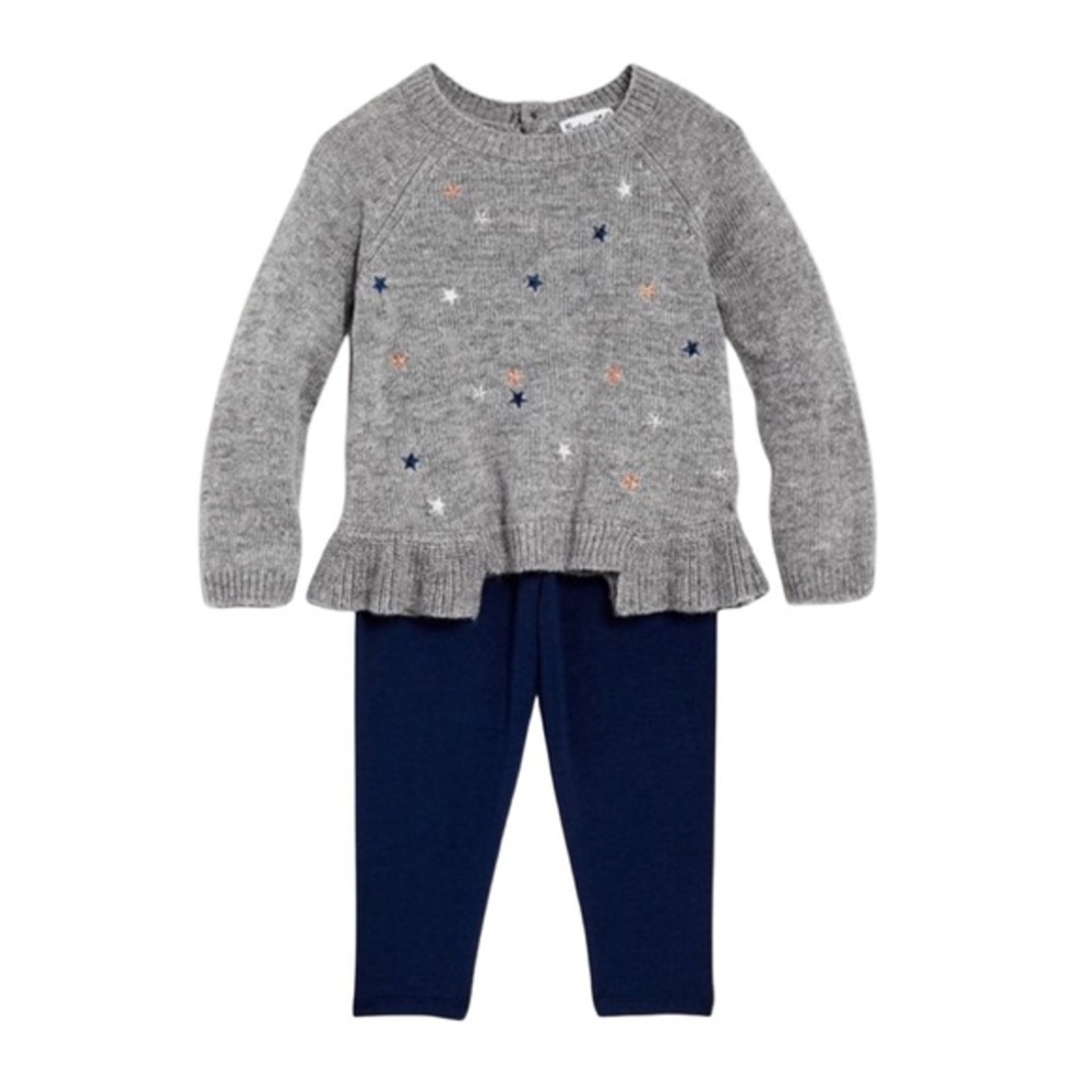 SPLENDID BABY GIRL EMBROIDERED STAR SWEATER AND LEGGINGS